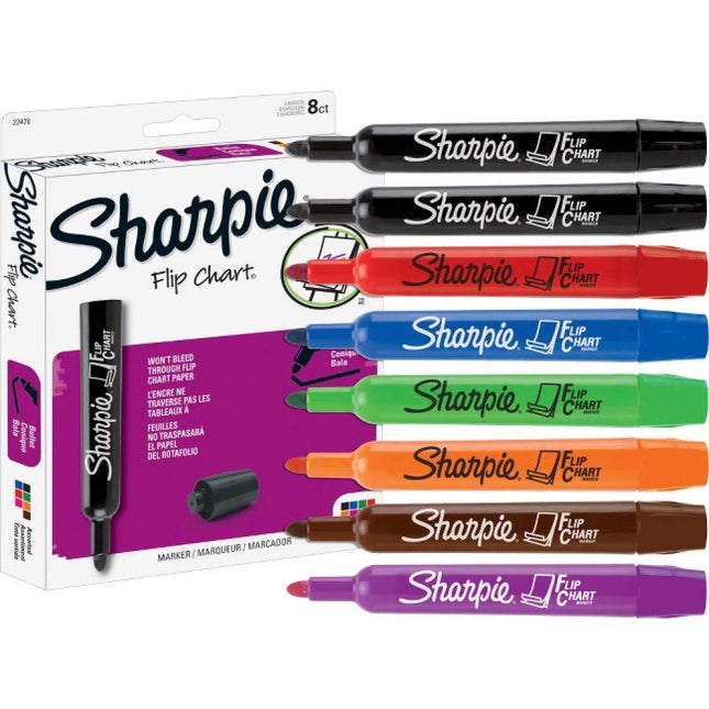 Sharpie Flip Chart Markers, Assorted Colors, Box o