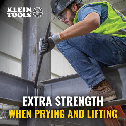 Klein Tools 3241 Round 7/8-Inch x 30-Inch Straight-End Connecting Bar, Made in USA, Sleever Bar for Aligning, Prying and Chiseling
