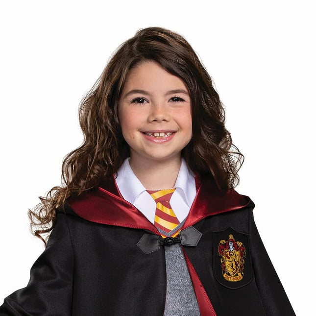 DISGUISE 107589L Hermione Granger Girls, Deluxe Official Harry Potter Wizarding World Costume, Black & Red, Small (4-6x)