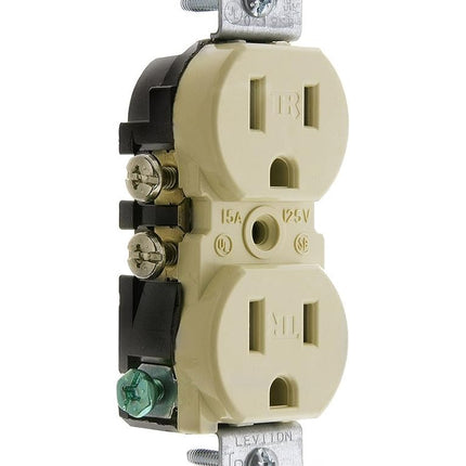 Leviton 15-Amp Tamper Resistant Duplex Receptacle,