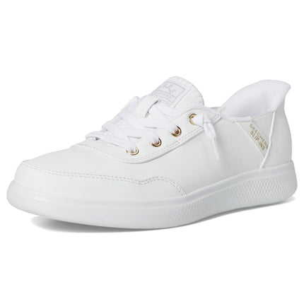 Skechers Women's Hands Free Slip-ins Bobs Skipper-Keep It Classic Sneaker, White, 9