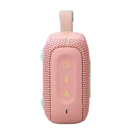 JBL Go 4 Ultra Portable Bluetooth Speaker, Waterproof and Dustproof, Big Pro Sound with Strong Bass, Built-in 7 Hour Battery, Made in Part with Recycled Materials (Pink)