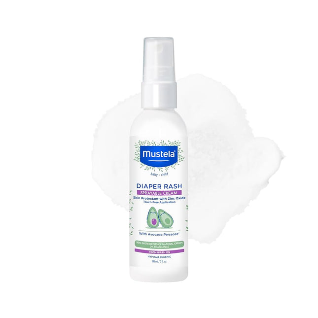 Mustela Baby Diaper Rash Cream Spray – Touch-Free 