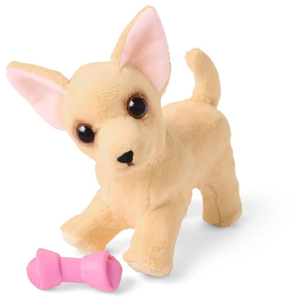 American Girl Truly Me 18-inch Doll Pet Barker Posey Tan Chihuahua Dog plus Chew Toy Pet Accessory, For Ages 6+