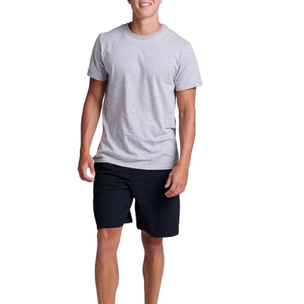 Russell Athletic Men's Basic Cotton Pocket Shorts, Black, 3X-Large