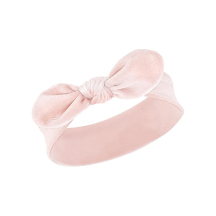 Hudson Baby Cotton and Synthetic Headbands, Size 0-24 Months, Velvet Knot, 1 Count (Pack of 5)