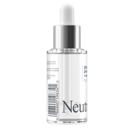 Neutrogena Hydro Boost Glow Booster Primer y Sérum, Sérum Facial Hidratante y Humectante Híbrido, Infundido con Ácido Hialurónico Purificado y Diseñado para Hidratar Instantáneamente, 1.0 fl. oz