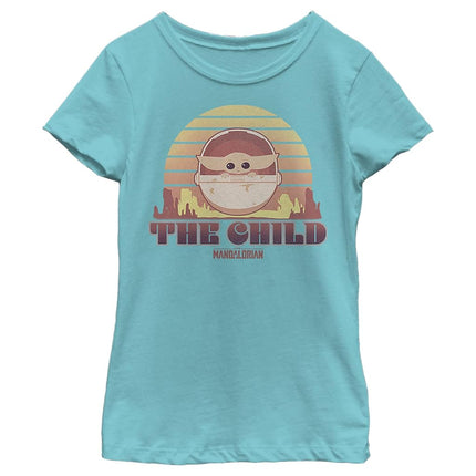 STAR WARS Girls' Crew Tee, Tahi Blue, X-Small
