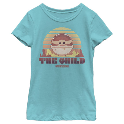 STAR WARS Girls' Crew Tee, Tahi Blue, X-Small