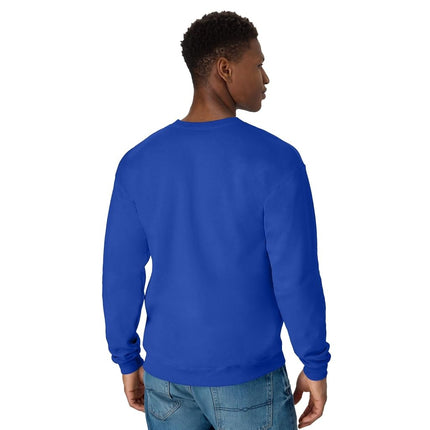 Hanes Men's EcoSmart Fleece, Cotton-Blend Pullover, Crewneck Sweatshirt, 1 Or 2 Pack Available, Deep Royal-1 Pack, 4XL