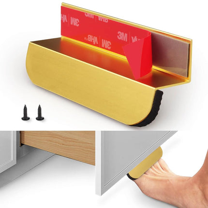 RVPEKUPE 2-Pack Under Cabinet Foot Pull with Adhes