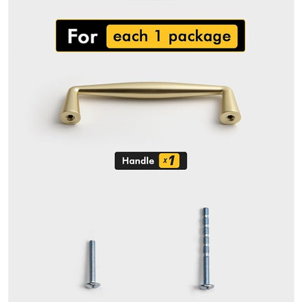 Brushed Gold Zinc Alloy Cabinet pulls - 3-3/4 Inch(96mm) Hole Center Classic Vintage Drawer Handles,Kitchen Cupboard Bathroom Dresser Cabinet Hardware (2, Brushed Gold, 3-3/4"(96mm) Hole Centers)