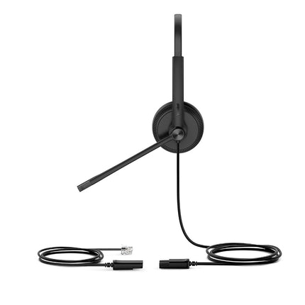 Yealink YHS34 DUAL écouteur/casque Avec fil Arceau Bureau/Centre d'appels Noir