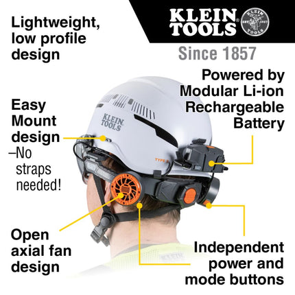 Lightweight Cooling Fan for Hard Hats