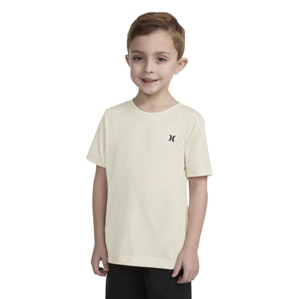 Hurley Boys' Soft Basic Cloud Slub T-Shirt, Bone, Medium