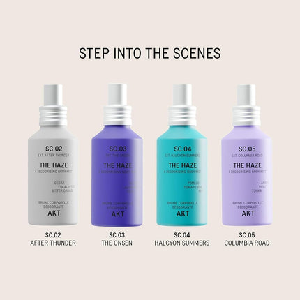 AKT The Haze, Natural Deodorising Body Mist | SC.01 ORANGE GROVE: petitgrain, mandarin, neroli | Alcohol-Free, Gender-Free | With Skin-Loving Niacinamide & Balancing Prebiotics, 100 mL