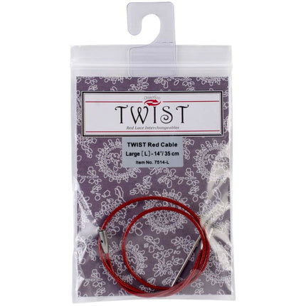 ChiaoGoo Twist RED Interchangeable Cable 35 cm Lar