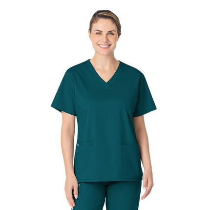 WonderWink Women's Plus-Size Wonderwork V-Neck Scr