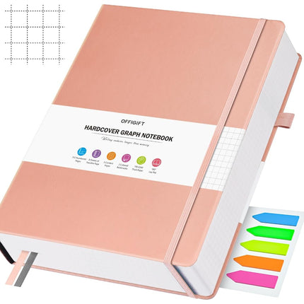 Graph Paper Notebook A4, 312 Numbered Pages Square