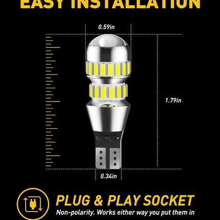 AUXITO 912 921 LED Bulbs White Reverse Lights, 700% Brighter