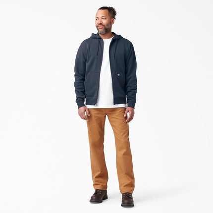 Dickies Men's Full Zip Hoodie Fleece Jacket, Dark Navy, XL UK