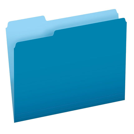 Tops Products Top Tab Colored Folders (ESS15213BLU