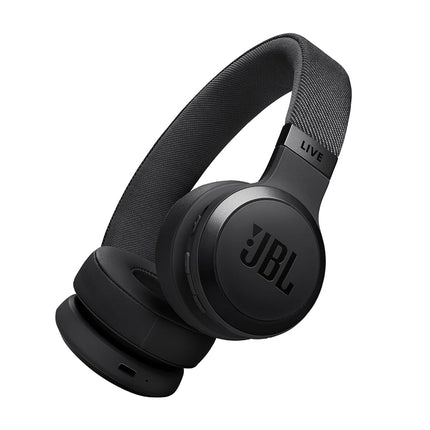 JBL Live 670NC Wireless On-Ear Headphones with Adaptive Noise Cancelling with Smart Ambience, Up to 65 Hours Battery Life with Fast Charging, Lightweight, Comfortable and Foldable (Black)