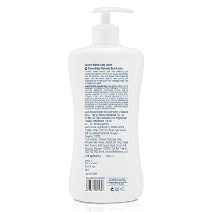 Chicco Baby Moment Body Lotion Size 500 Ml.