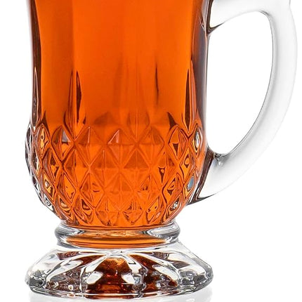 Classic Cut Authentic Turkish Tea Cups, Set of 6, 