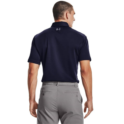 Polo Under Armour Tech para hombre - Azul marino/Grafito/Grafito (410), XS