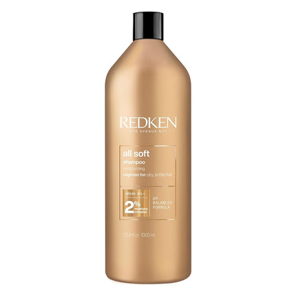 Redken All Soft Shampoo-NP for Unisex 33.8 oz Shampoo