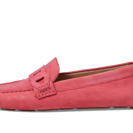 Cole Haan Womens Evelyn Chain Driver, Camelia Rose Suede, 3.5 UK