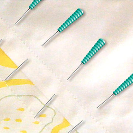 Taylor Seville Originals - Taylor Seville Originals Comfort Grip Heat Resistant Fine (0.5 x 36mm) Patchwork Magic Pins - 100 Pieces