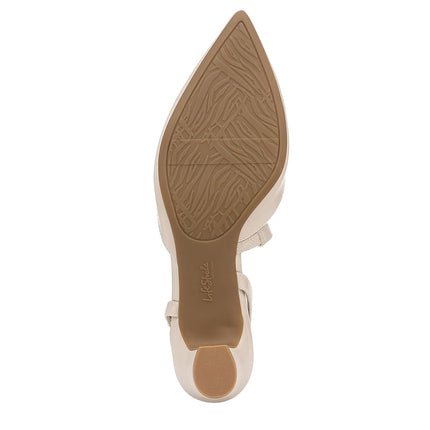 LifeStride Women's Minimalist Pump, Almond, 8.5