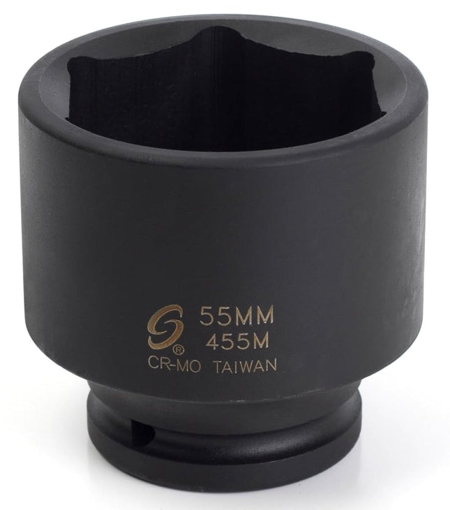 Sunex 454M 3/4-Inch Drive Standard 6 Point Metric Impact Socket 54-Mm