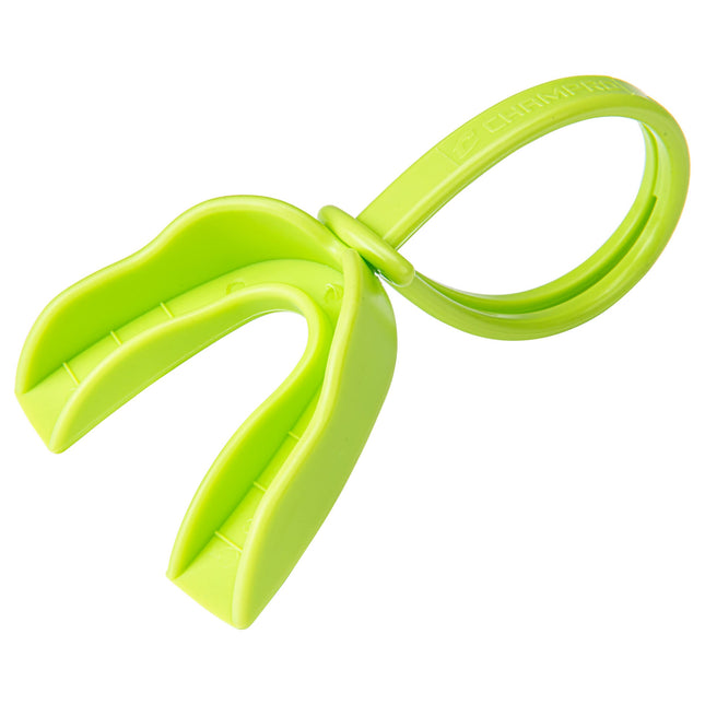 CHAMPRO Mouthguard with Strap, Adult, Neon Green