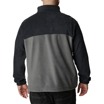 Columbia Men's Steens Mountain Half Zip Fleece Jacket, Black, 3X Tall