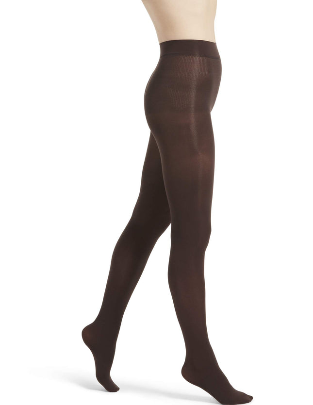 HUE Women's Graduated Compression Tights, Espresso, 3