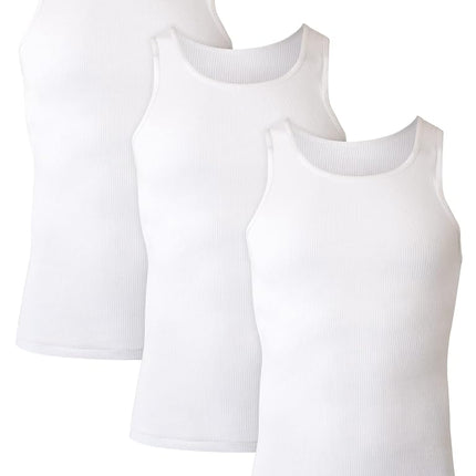 Hanes Men's 368 Undershirt, White 3-Pack, Medium (Pack of 3)