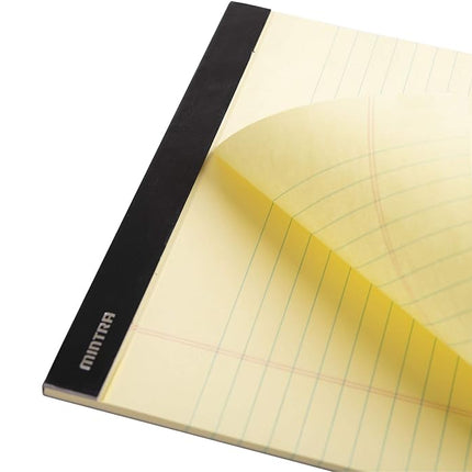 Mintra Office Legal Pads - ((Basic Canary 6pk, 8.5in x 11in, Wide Ruled)) - 50 Sheets per Notepad, Micro Perforated Writing Pad, Notebook Paper for School, College, Office, Business