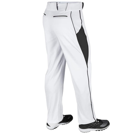CHAMPRO Youth Triple Crown Baseball Pant, White/Black, Large
