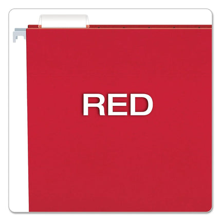 Pendaflex Essentials Hanging Folders, Letter Size, Red, 25 per Box (81608)