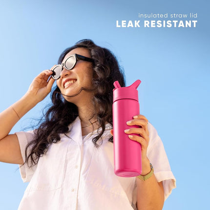 Simple Modern Water Bottle with Straw Lid Vacuum Insulated Stainless Steel Metal Bottles | Reusable Leak Proof BPA-Free Flask for Gym, Travel, Sports | Summit Collection | 22oz, Lavender Mist