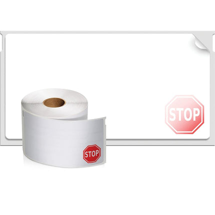 DYMO Authentic LW Name Badge Labels, 12-Hour Expiration Notification Disks, White, 2-1/4" x 4", 1 Roll of 250 - for LabelWriter Label Printers