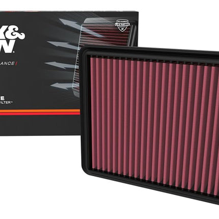 K&N Engine Air Filter: High Performance, Premium, Washable, Replacement Filter: Compatible with select 2022-2023 Land Cruiser/Land Cruiser 300 DIESEL, 33-3177