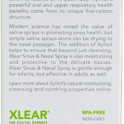 Xlear Natural Nasal Spray with Xylitol, 45 ml (Pack of 2)