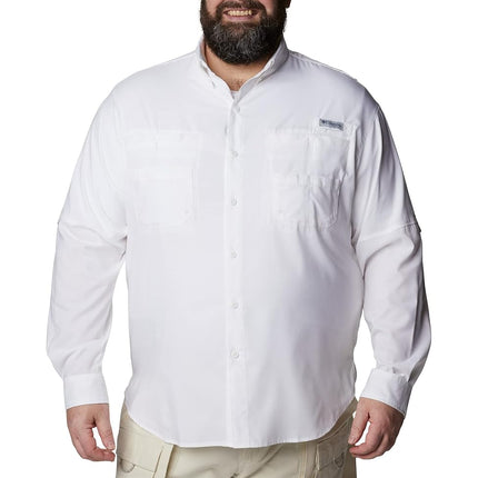 Columbia Men's Tamiami 2 Long Sleeve Shirt, Long Sleeve Shirt, White, XX-Large
