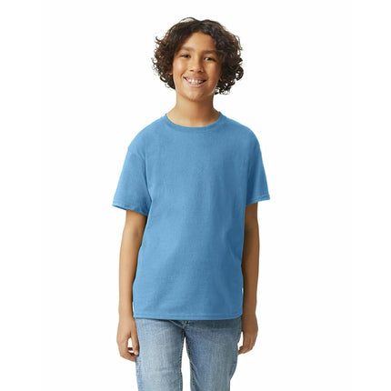 Gildan Youth Ultra Cotton T-Shirt, Style G2000B, Multipack, Carolina Blue (2-Pack), S