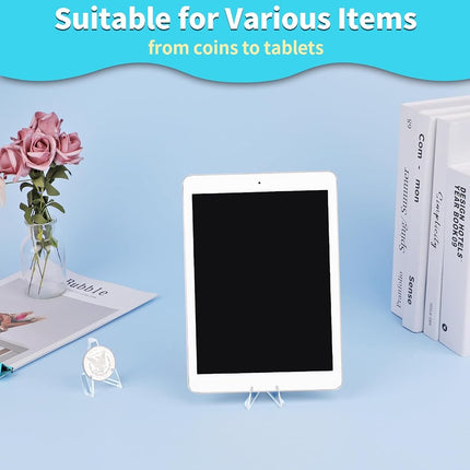 Reastar Card Display Stand, 20 Pcs Small Easel, Acrylic Card Holder, 2.2 in