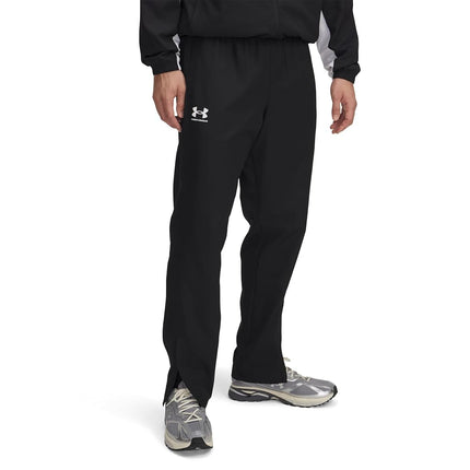 Pantalon de survêtement coupe-vent Under Armour Rival pour homme, (001) Noir/Noir/Blanc, Taille M Grand